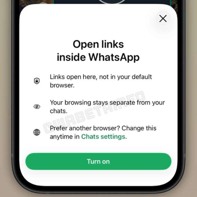 La nuova funzionalità di WhatsApp che introduce un browser nell'applicazione