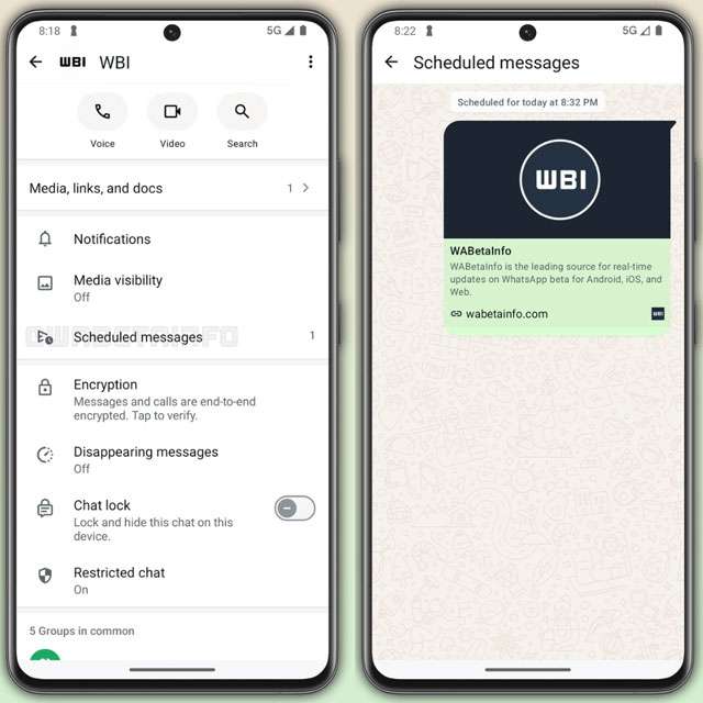 Come funzioneranno i messaggi programmati su WhatsApp