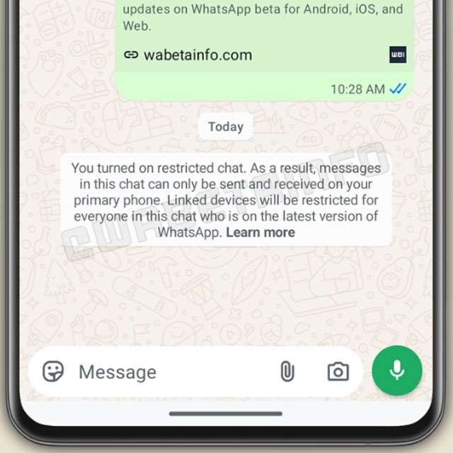 Come funzionano le restricted chat di WhatsApp