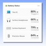 Windows 11, widget per monitorare la batteria di tutti i dispositivi